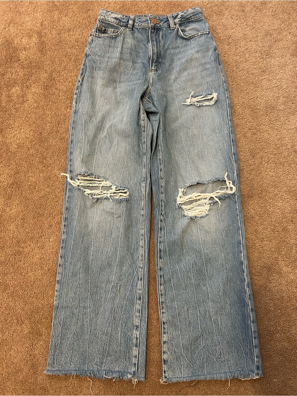 Garage wide leg jeans
